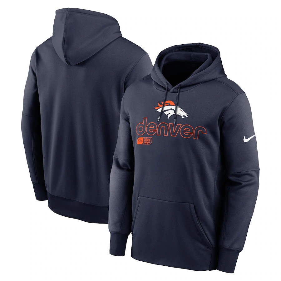 Men Denver Broncos blue 09 NFL 2024 hoodie